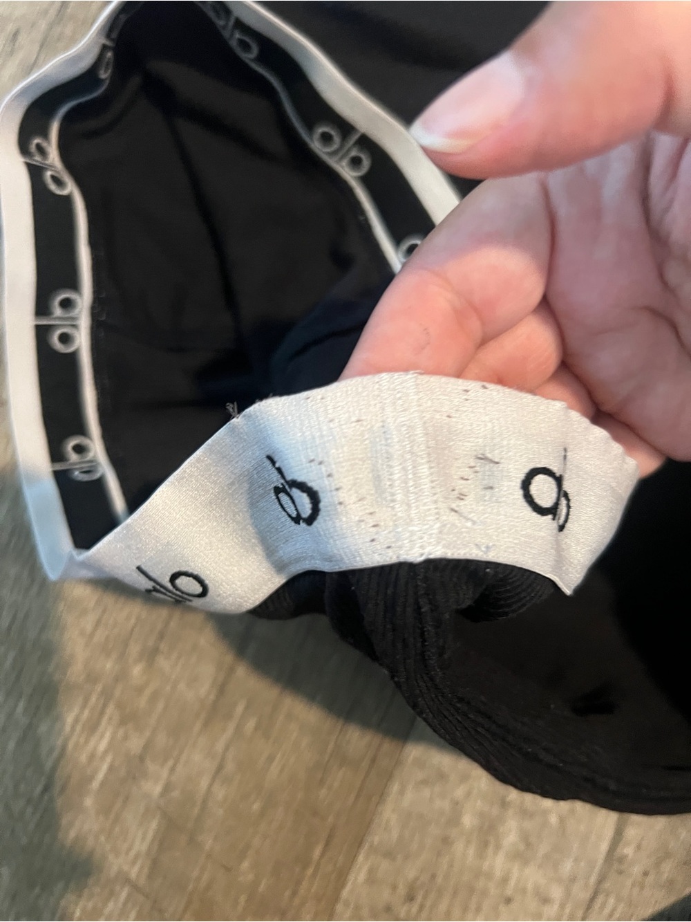 Black Ribbed Boxer Briefs with White Logo Waistband - Picture 8 of 8